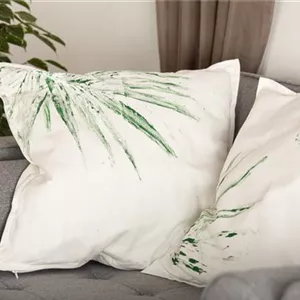 Blätter auf Kissen drucken – die etwas andere Deko Blätter auf Kissen drucken – die etwas andere Deko